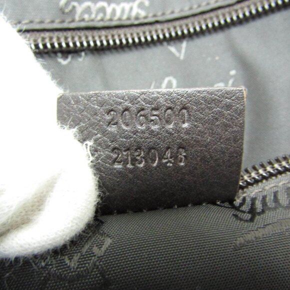 GUCCI Authentic Brown Leather Boston Bag - Picture 14 of 15